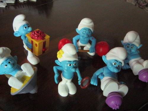 6 Peyo 2011 Smurfs, Made for McD