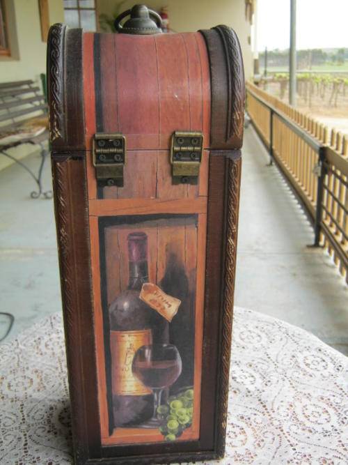 Wooden Wine Box 35.5cm