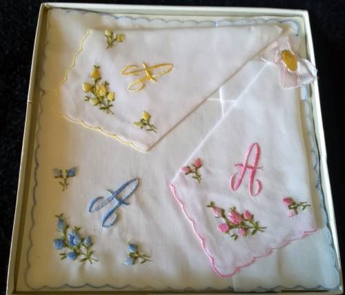 Swiss Made Vintage Handkerchiefs (3)