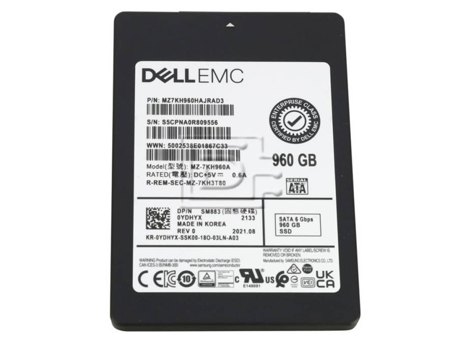 DELL 960GB SATA (SAMSUNG SM883) PN 0YDHYX