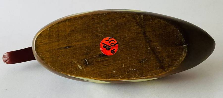 Hand Painted - Wooden Decoy Duck.