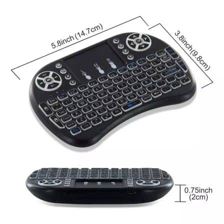 Wireless Mini Keyboard - (3 Color back light)