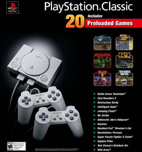 Sony PlayStation Classic Console with Two Controllers | Brand New # Perfect Timing