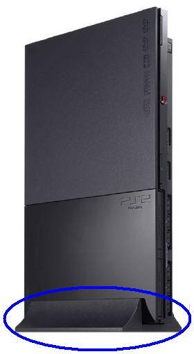 Vertical stand for Slimline PS2 (black) - **FREE POSTAGE