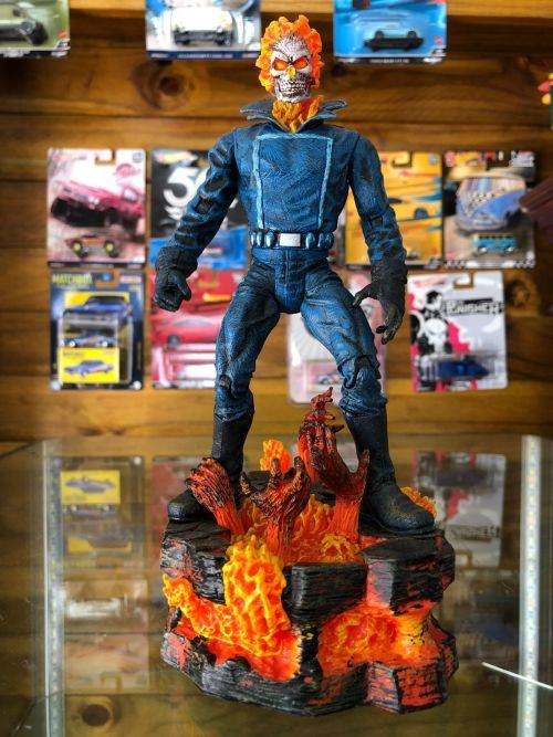 2007 Diamond Select Toys Marvel Select Ghost Rider Action Figure with Stand