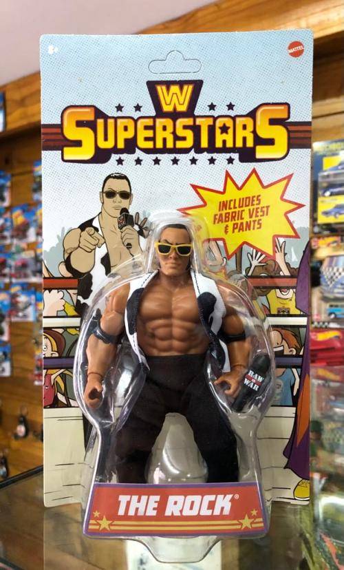 The Rock Mattel Retro  WWE Superstars Action Figure Masters of the Universe Origins motu