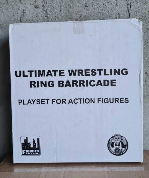 Toy Company Ultimate Wrestling Ring Barricade Playset For Action FiguresElite Action Figure 7`WWE