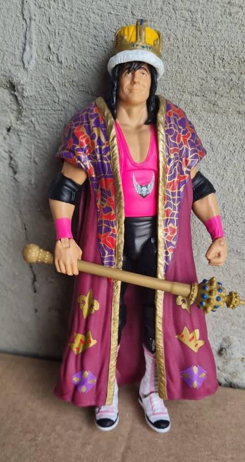 WWE Elite Bret Hitman Hart Ringside Exclusive King Of The Ring Loose Action Figure 7`Mattel