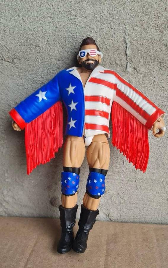 WWE Zack Ryder Elite Series 59 Jacket & Sunglasses Pre-Owned Loose Action Figure 7`Mattel