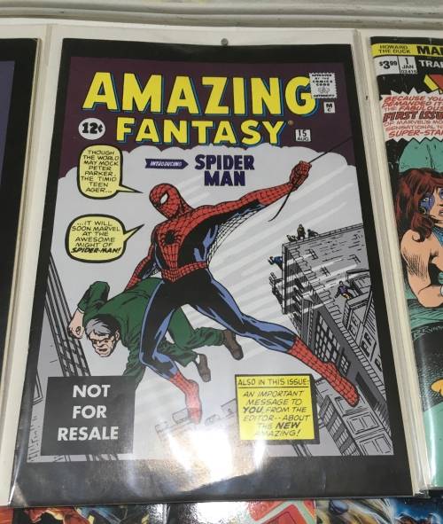 Amazing Fantasy 15 Spiderman Spider-Man First Appearance 1st Reprint