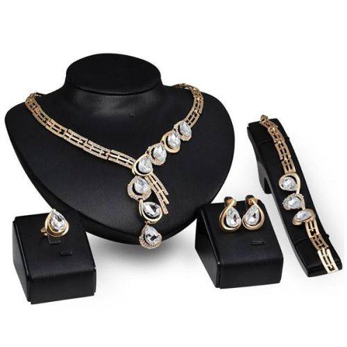 Necklace Bracelet Ring and Earring set
