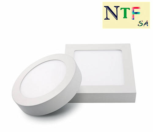 NTF LED Surface Mounted Ceiling Panel DownLight Cool White 12W - Round 2 Years Warranty