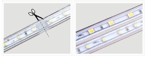 220V 100m Flexible 5050 Chip SMD LED Strip Light - Blue