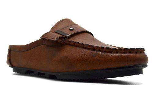 TTP BLK101059 MEN`S SLIP ON LOW BACK LOAFERS