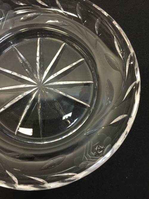 19th century Antique rose cut crystal, height - 26 mm , diameter - 160 mm