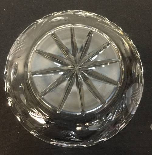19th century Antique rose cut crystal, height - 26 mm , diameter - 160 mm