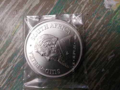 ###  UNCIRCULTED SILVER KRUGER 2020 1 Oz###