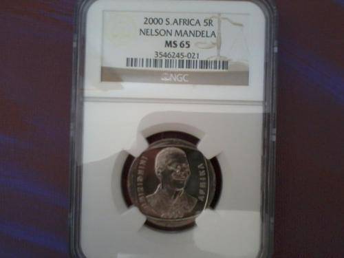 ### Crazy LOW price!! MANDELA SMILEY MS65!! Only 6 graded higher!! RARER than MS68 2008!! ###