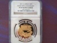 ### CRAZY R1 start - 2011 SARB COMMEMORATIVE CROWN PF69 UC ###