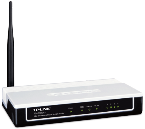 TP-Link 54Mbps Wireless ADSL2+ Modem Router, TD-W8901G