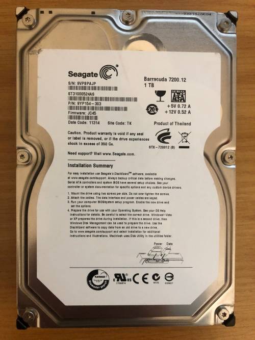 Seagate Barracuda 1TB Hard Drive