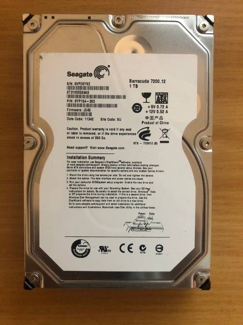 Seagate Barracuda 1TB Hard Drive