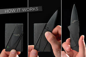 TACTICAL STAINLESS STEEL GADGETS FOLDING WALLET KNIVES
