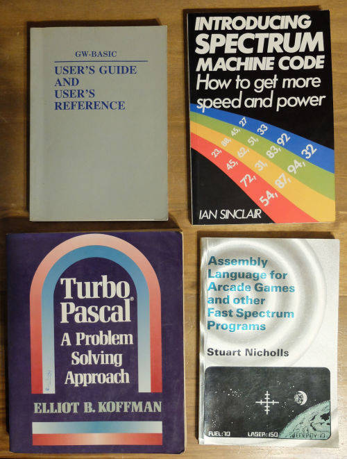 4x Vintage programming books