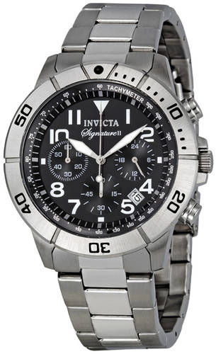 Invicta Signature II Stainless Steel Chronograph Mens Watch