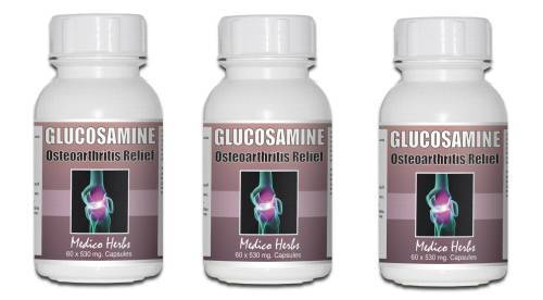 Glucosamine Capsules 180 x 530mg 3 BOTTLES