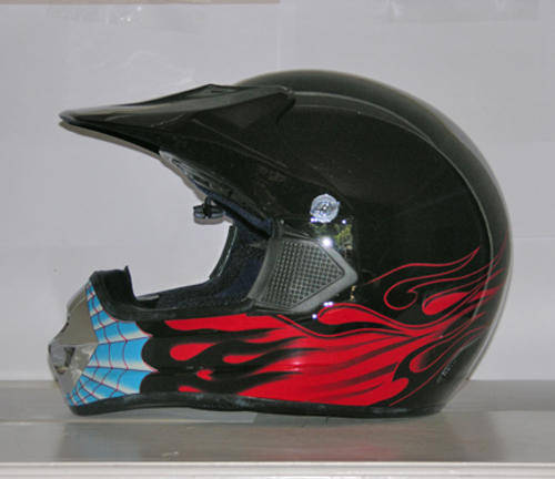 Motorcycle MX openface helmet - DOT safety approved full face . Ideal for bikes and atv's