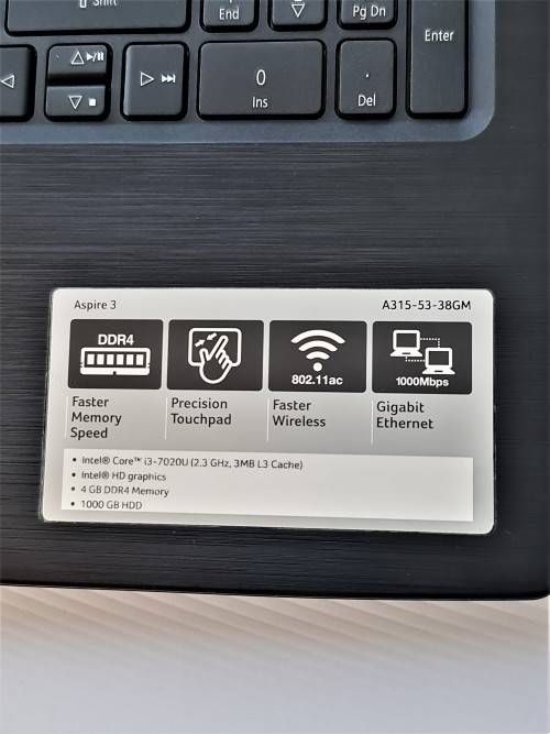 Acer Aspire i3 7th Gen, 4GB DDR4 RAM, 1TB HDD - Budget Beast!