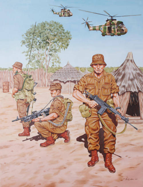 Parabat Poster 9 - Searching a Kraal in SWA.