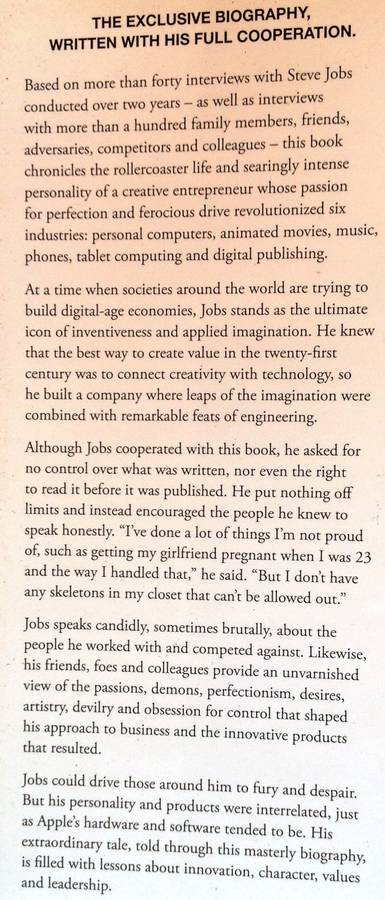 Steve Jobs by Walter Isaacson - Hardcover