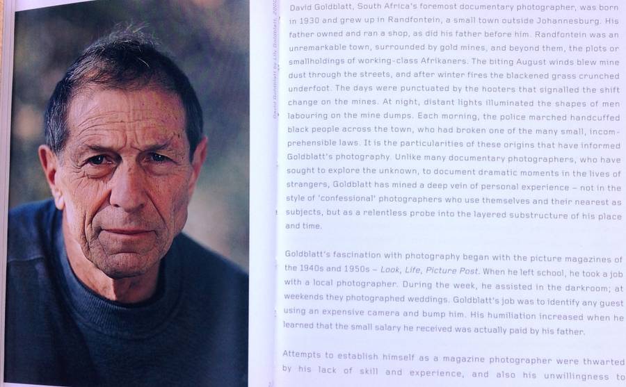 David Goldblatt 55 by Lesley Lawson - published Phaidon