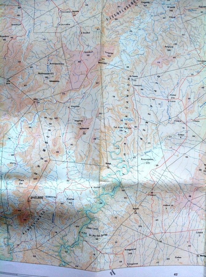 MAP - AI-AIS - Ref 2716 - Topographical edition 1977  Suidwes-Afrika      1 : 250,000