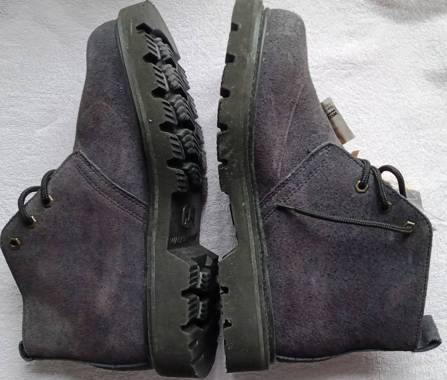 Caterpillar Walking Machine Boots - Blue Suede Shoes