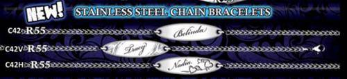 BRAND NEW - Stainless steel bracelet - FREE ENGRAVING