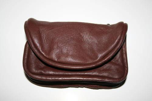 Imported Genuine Leather Pouch Purse from Pakistan (Brown)