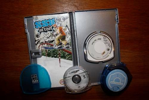 Sony PSP Games & Cleaner