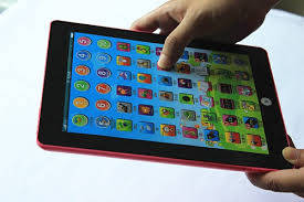 Interactive Kids Learning Computer Tablet, Touch Type & Designed Like An Ipad