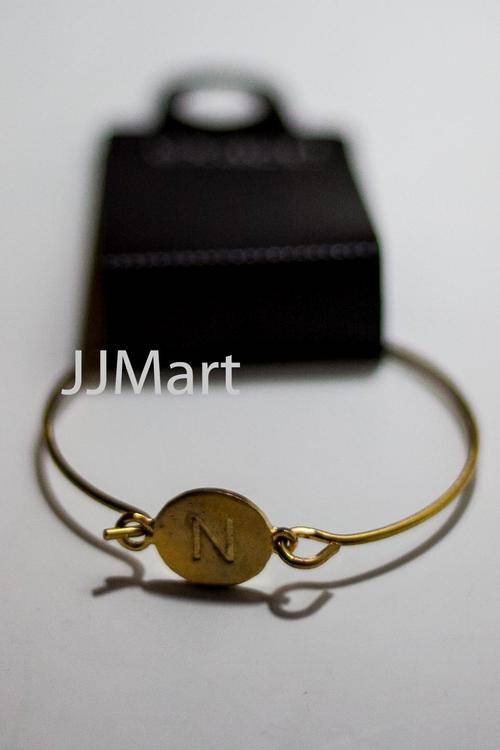 Imported Costume Jewellery- Bangle with "N"