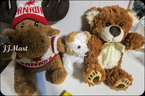 3 x Cuddly Bears/Dog