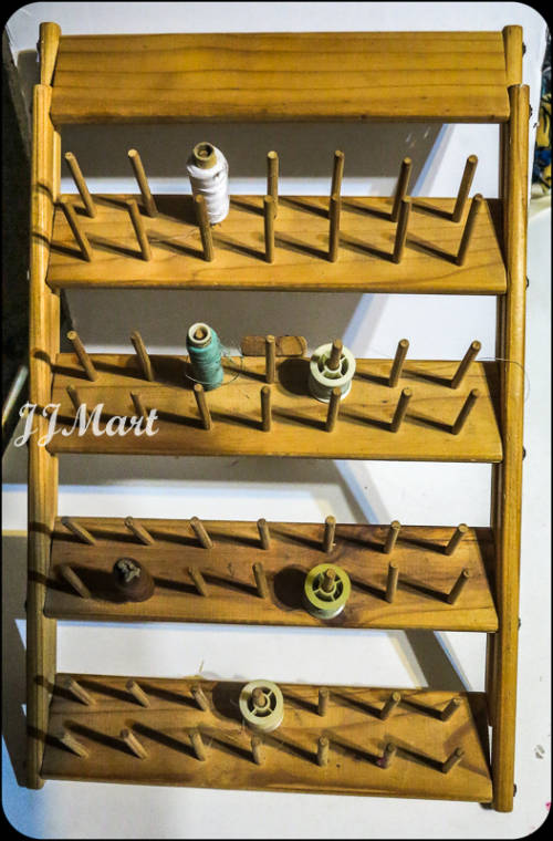 Wood Thread Spool Holder -Awesome accessory for all your threads!