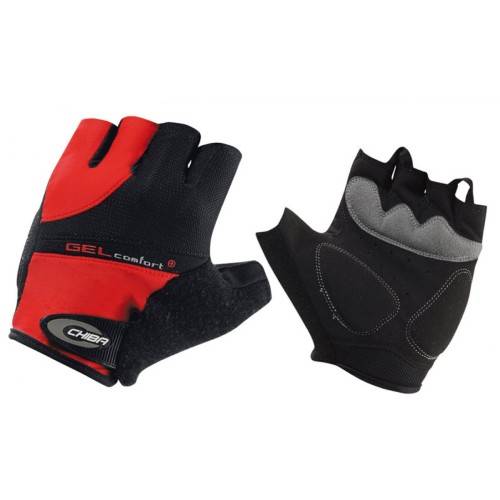 Chiba Gel Comfort PLUS+ Touring Mitts - Red / Black