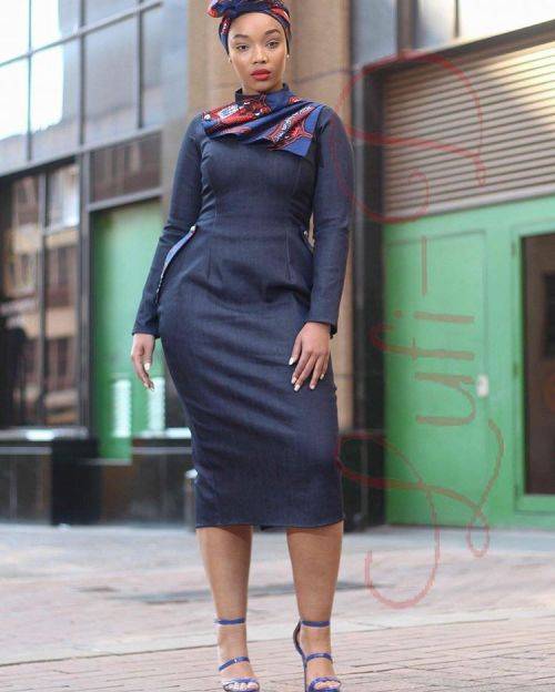 Lufi - D Denim Designers Dress - Size 32