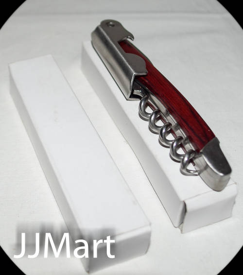 4 x Premium Corkscrew Wine Bottle Opener Cutter Stainless Steel