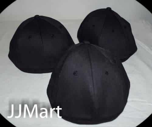 5 x Chef Cap Black with Velcro