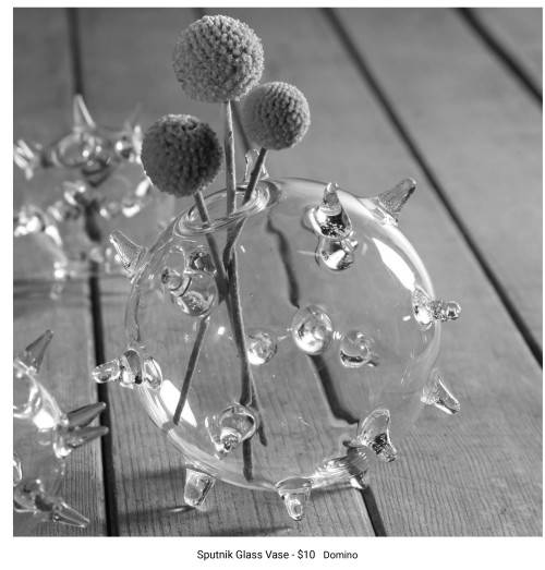 Sputnik Glass Vase x 4