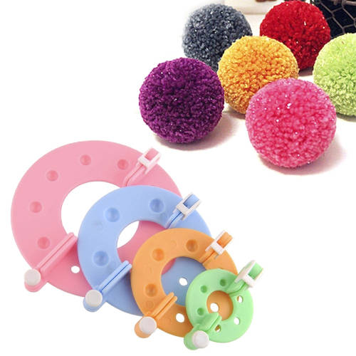 Craft Pom Pom Maker Clover Fluff Ball Craft Set of 8